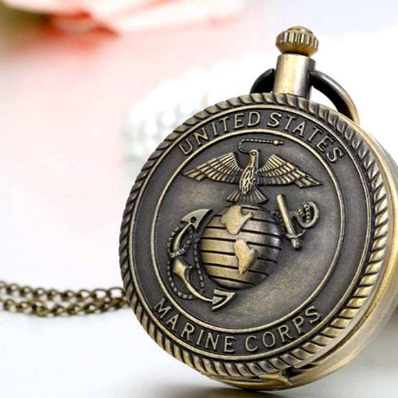 New USMC Marine Corps pocket watch - Picture 1 of 2